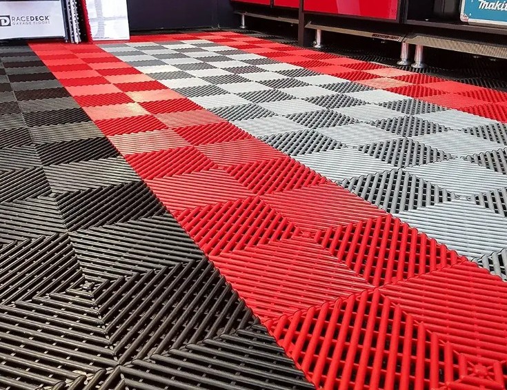 Vented Garage Floor Tiles
