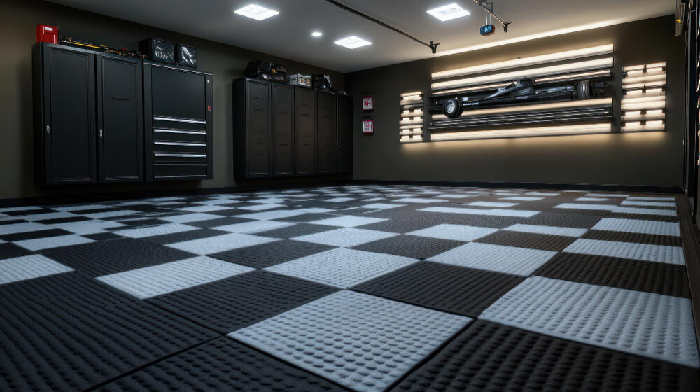 Vented Garage Floor Tiles